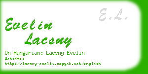 evelin lacsny business card